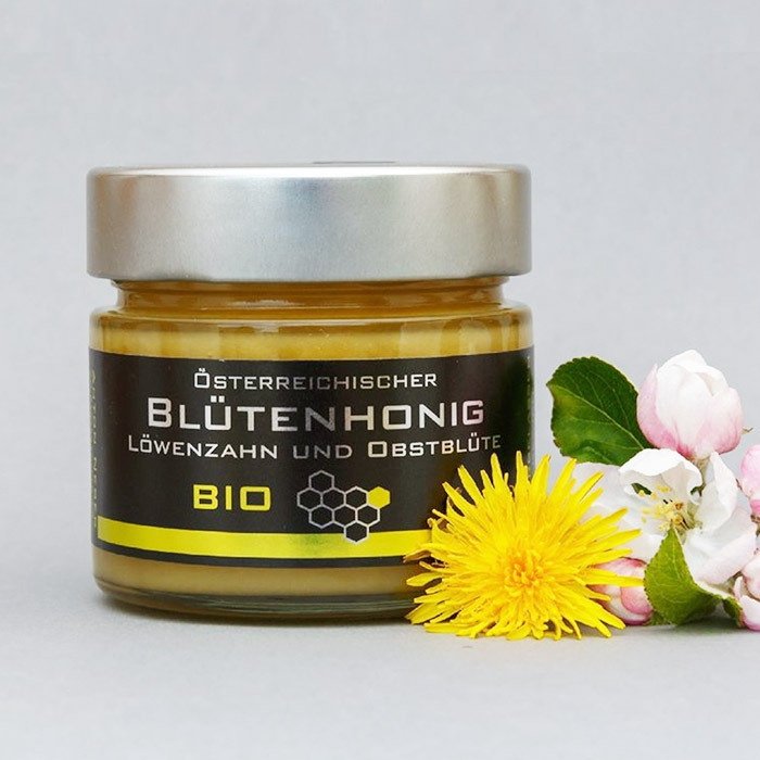 BLÜTENHONIG MIT LÖWENZAHN & OBSTBLÜTE cremig bio