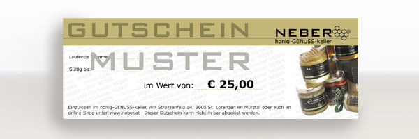 Gutschein € 25
