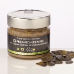 CREMEHONIG MIT GEHACKTEN KÜRBISKERNEN bio